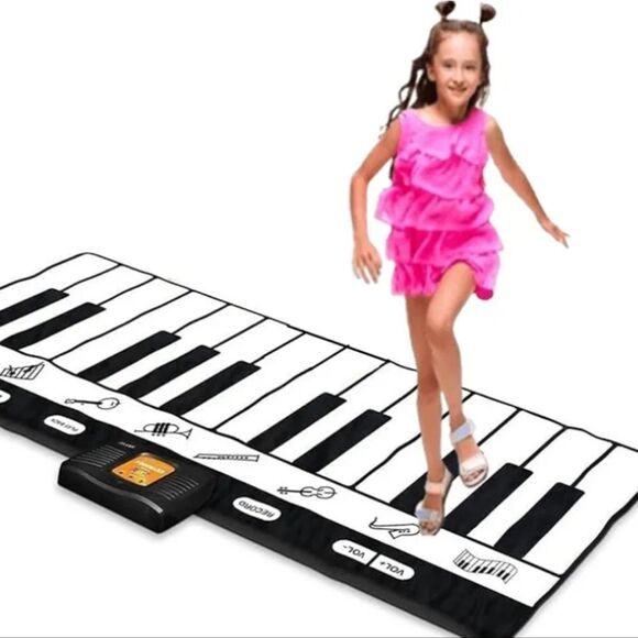 24 Keys Piano Keyboard Mat Record, Playback, Demo, Play, Adjustable Volume EUC - Picture 1 of 9